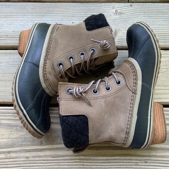 Sorel Women's Slimpack Lace II Duck Boots size 8 Waterproof Leather NL3058-245 - Picture 11 of 13